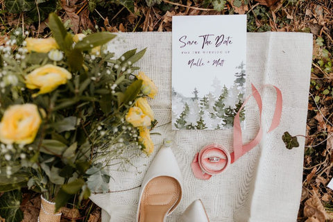 Sage Green Simple Wedding Invitation
