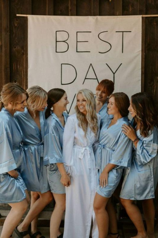 12.Baby Blue Bridal Robes