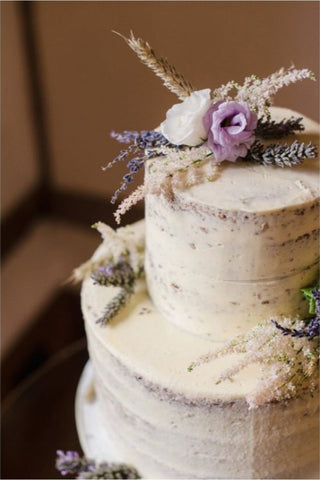 12. Light Lavender Semi-Naked Cake