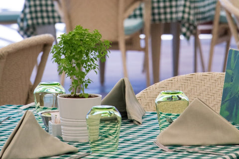 Sage Green Tartan Tablecloth