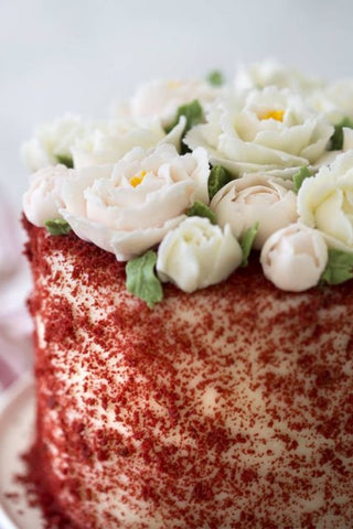 14. Bed of Roses Red Velvet Cake