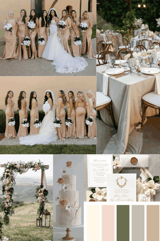 3.Light Neutral Wedding Colors