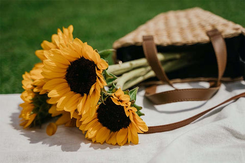 Sunflower Decorated Bag