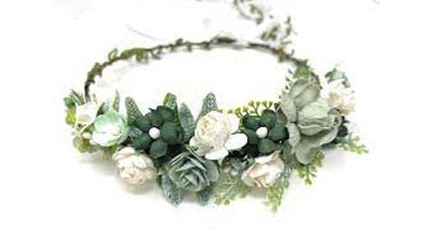 Floral Crowns of Sage Gree­n