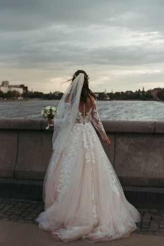 3. Champagne Wedding Dresses