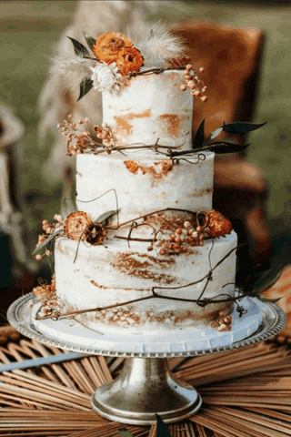 3.Inspired Country Cheesecake Wedding Cake