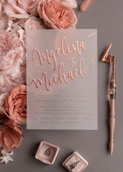 3. Opt for Rose Gold Lettering