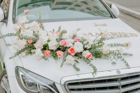 Fresh Wedding Vacation Car Decoration