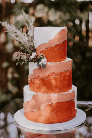 4.3 Tier Cake for Backyard Wedding