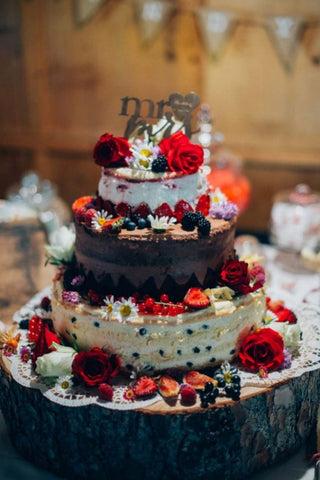 6. Different 3 Tire Naked Cake