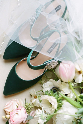 2. Emerald Green Heels