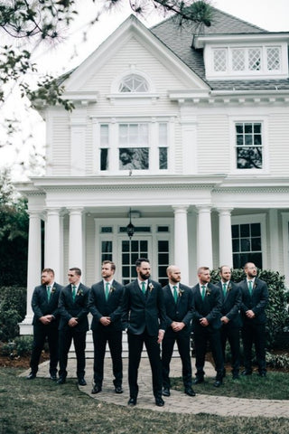 12. Emerald Green Wedding Groomsmen