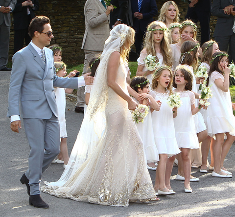 Kate Moss's boho wedding