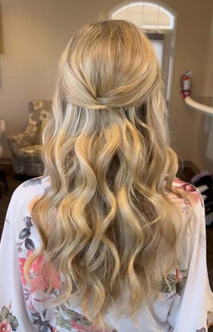 Hair Creations by Anna Wade - Pretty bridesmaid hairstyle for shoulder  length hair 💗 | Facebook