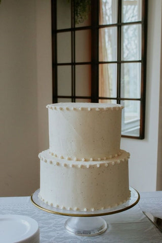 Simple Exquisite Cheesecake Wedding Cake