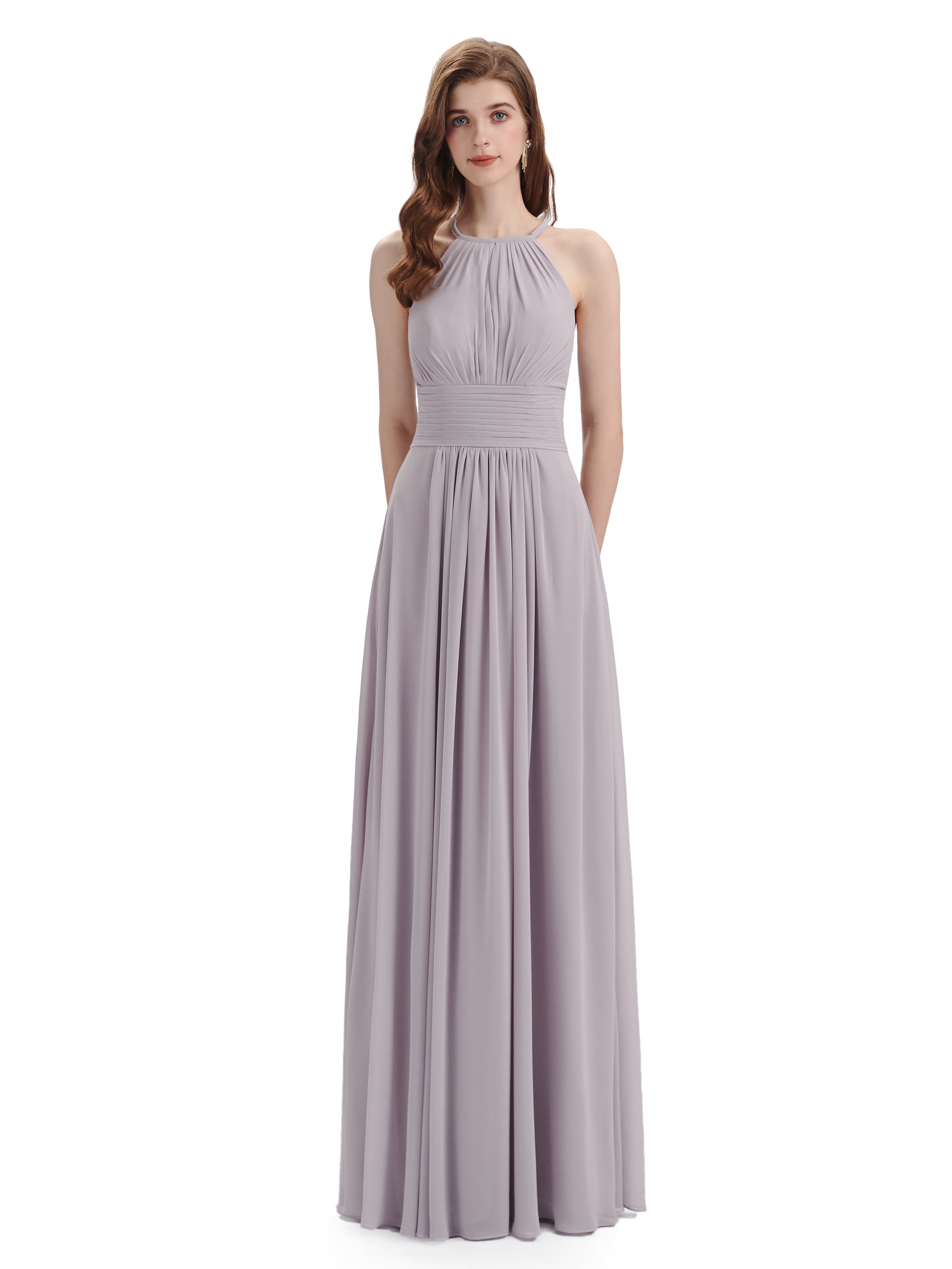 Charming Halter Floor Length Bridesmaid Dresses - Chicsew – ChicSew