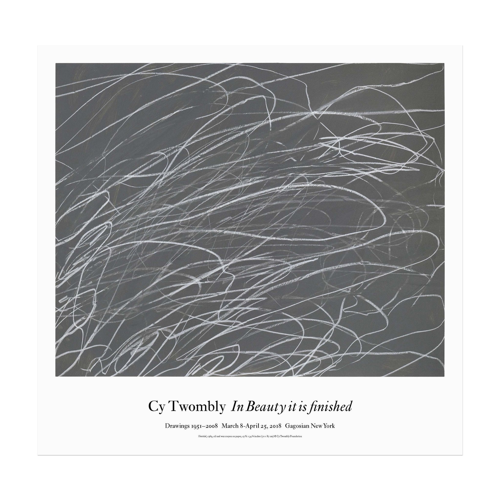 額装済】サイ・トゥオンブリー Cy Twombly Unaltd ポスター-