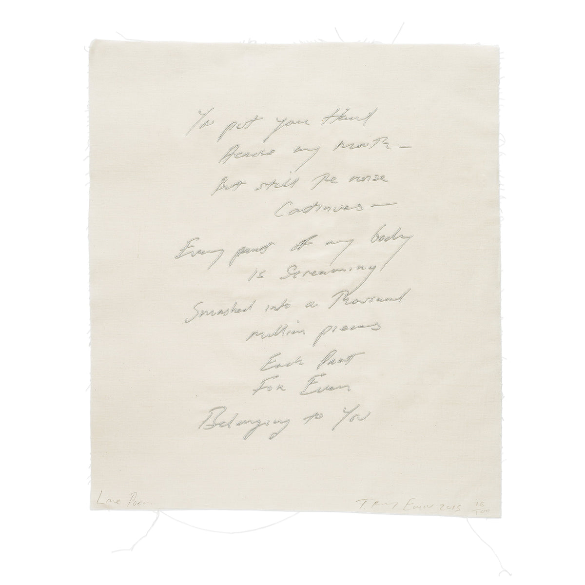 Tracey Emin: Love Poem edition