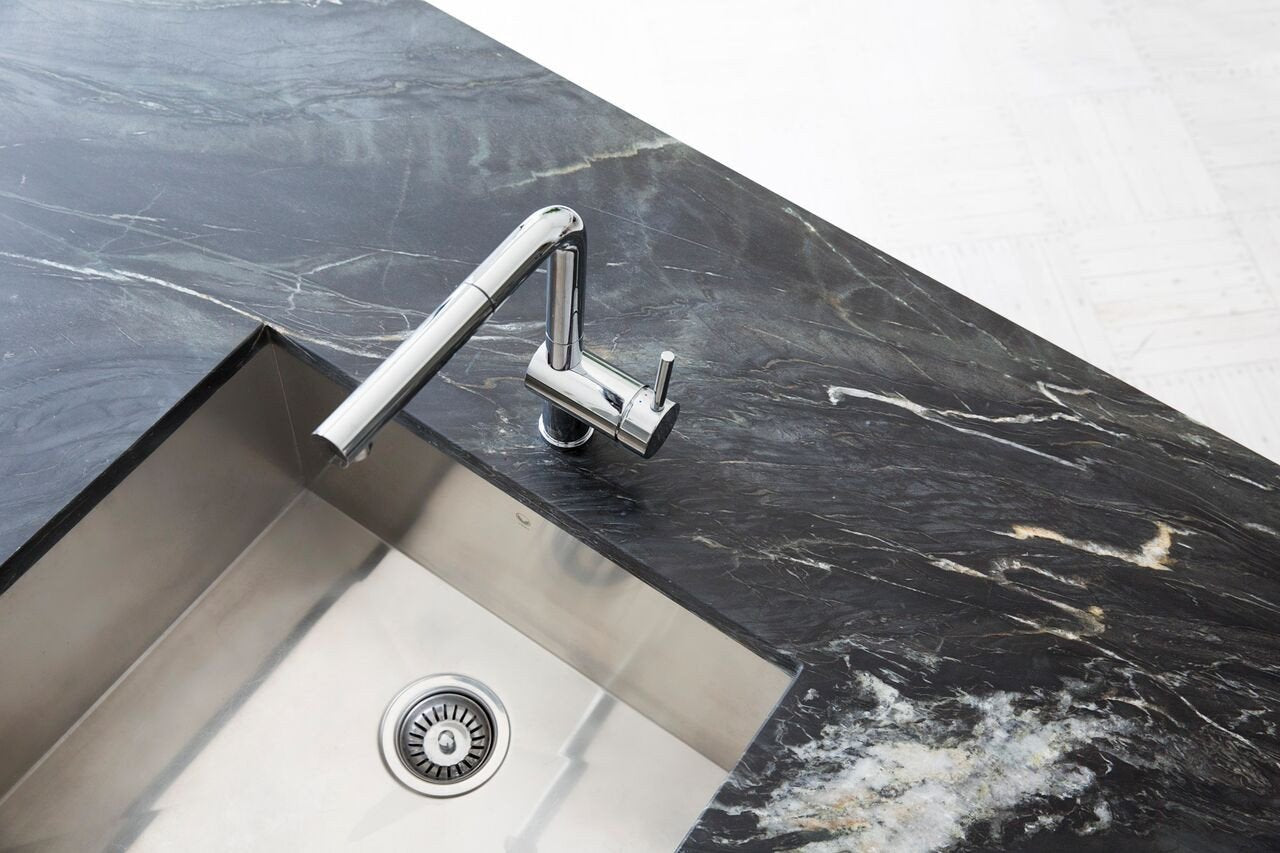 Blanco Linus S Mixer Pull Out | Chrome Kitchen Tap Designer Benchtops