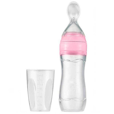 feeding bottle with spoon