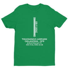 Load image into Gallery viewer, 0f9 tishomingo ok t shirt, Green