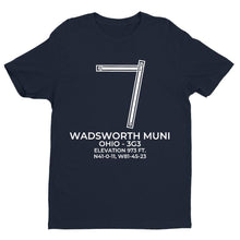 Load image into Gallery viewer, 3g3 wadsworth oh t shirt, Navy