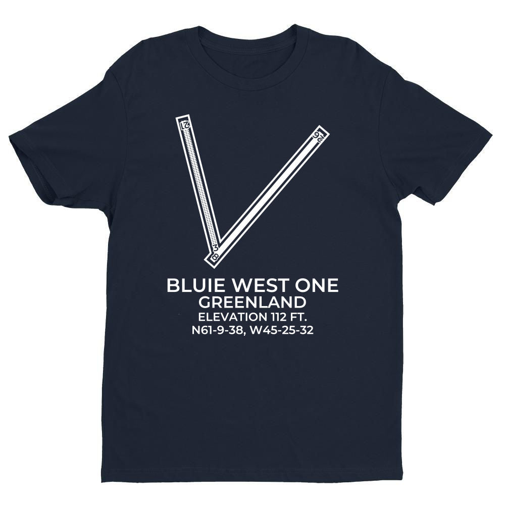 Bluie West One Bw1 In Narsarsuaq Greenland C 1945 T Shirt Wild Blue Gear