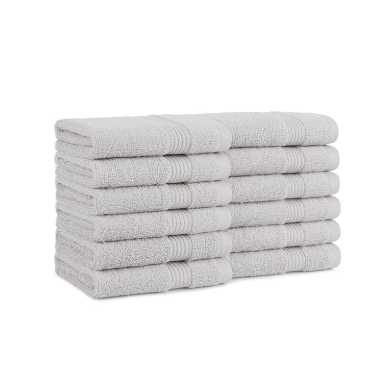 R&R CR61210 White Wash Cloth, 12 x 12, 12-Pack