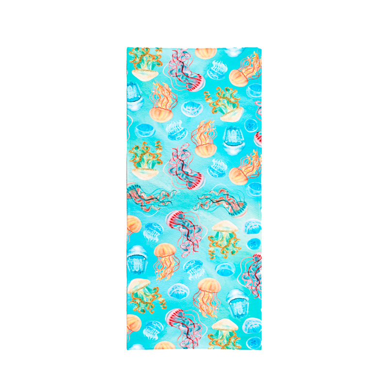 Large Beach Towel, 30 X 60 Inch Towel, Bath Towel, Jellyfish Print Towel,  Custom Bath Towel, Oversized Beach Towel, Jelly Fish Print Towel 