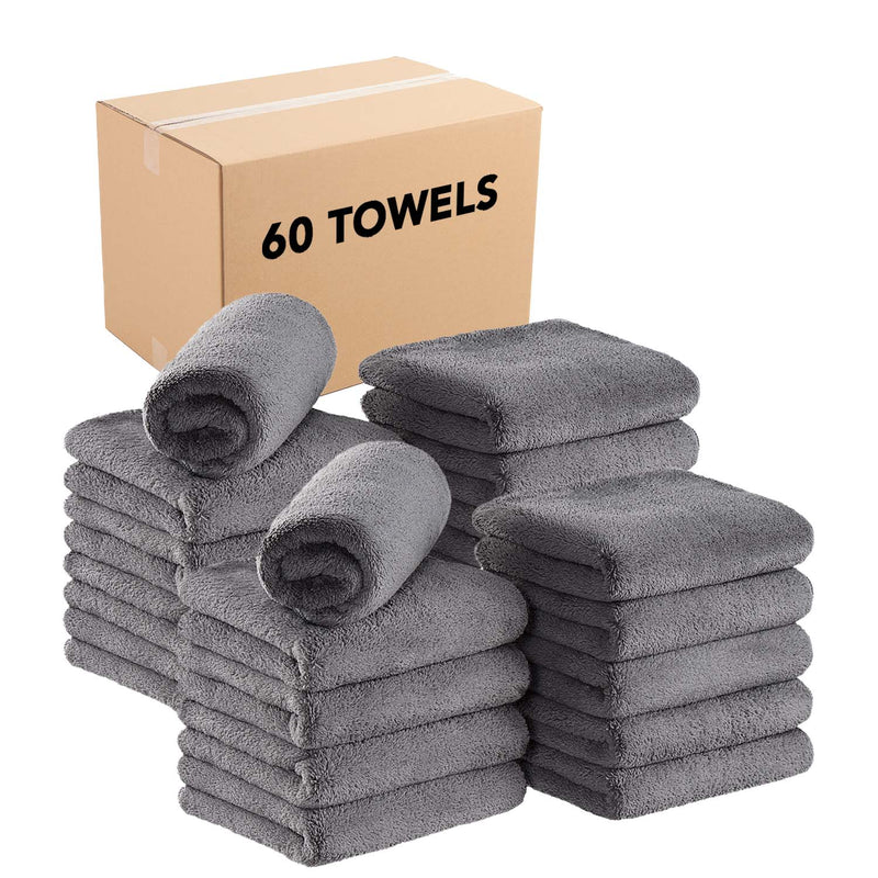 Utopia Towels Cotton Bleach Proof Salon Towels (16x27 inches) - Bleach Safe  Gym Hand Towel (24 Pack, Grey) 24 Pack Grey