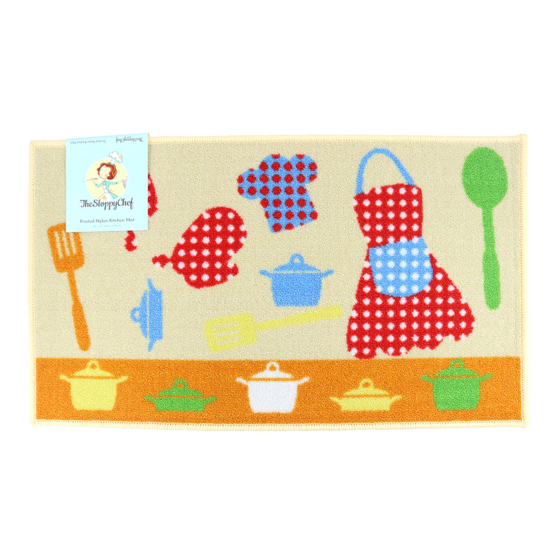 Sloppy Chef Printed Kitchen Area Rug Size Options 20x30 or 