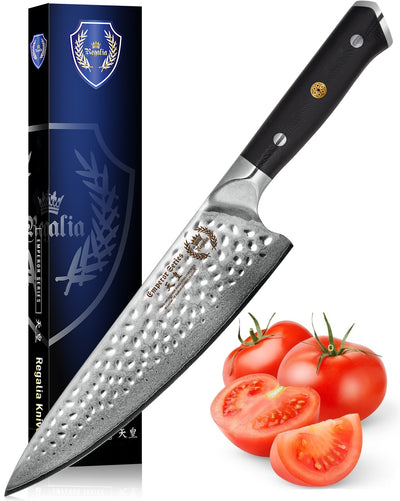 Steak Knife Set - 4 Piece - 5 Inch Damascus Steel AUS-10V High Carbon –  Regalia Knives