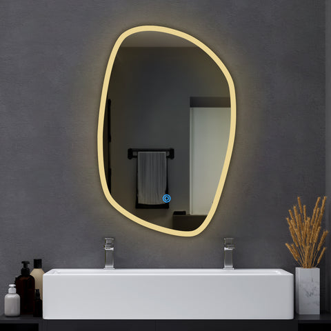 White frosted LED mirror 02 Lighted Mirror Price in India - Buy