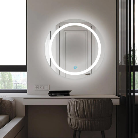 STAYHOMEBODY Round Touch LED Mirror Bathroom Vanity Mirror 20 India