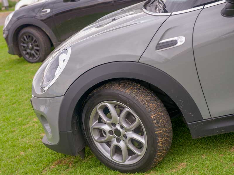 Cars Parked on Grass