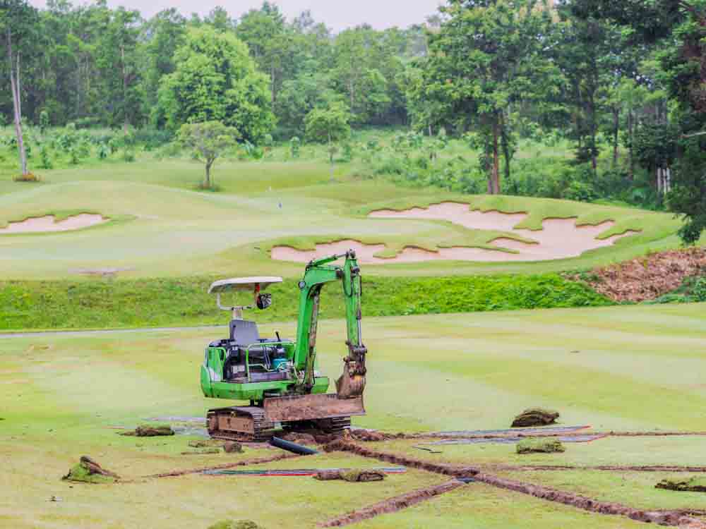 Digging Trench for Irrigation