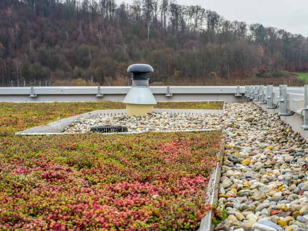 Drainage System on Green Roof