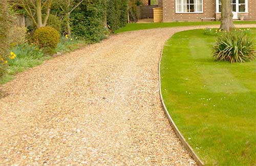 Driveway with Edging