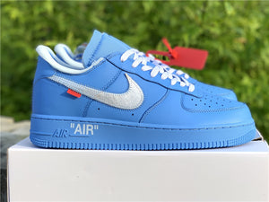 university blue air force 1 off white