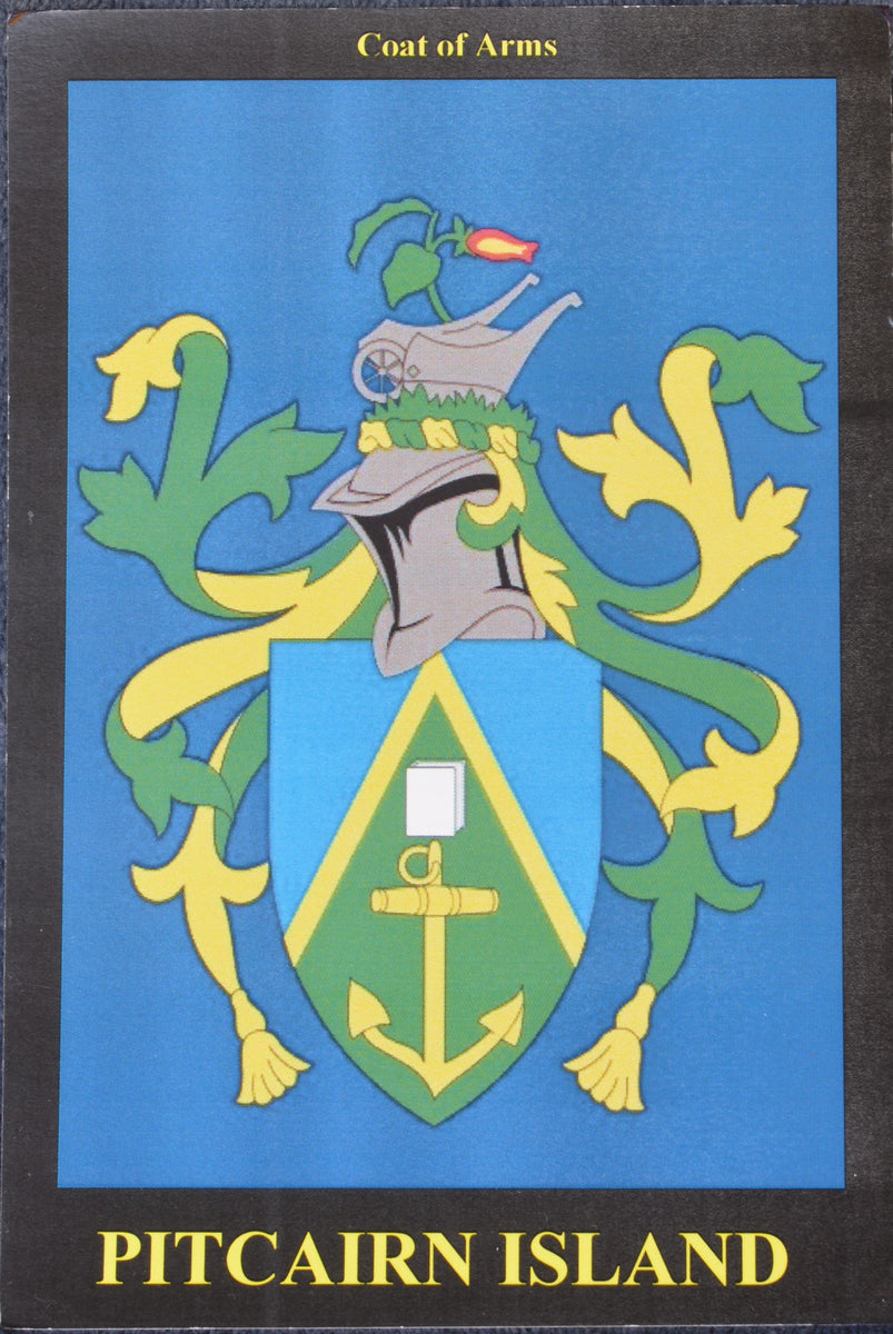 Pitcairn Islands Postcard - Pitcairn Coat of Arms – Pitkern Island