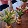 Picture of Viv! Home Luxuries - Tulpen boeket - 7 stuks - kunststof bloem - wit - 32cm