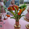 Picture of Viv! Home Luxuries - Tulpen boeket - 7 stuks - kunststof bloem - oranje geel - 32cm