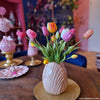 Picture of Viv! Home Luxuries - Tulpen boeket - 9 stuks - kunststof bloem - 47cm - roze perzik wit oranje geel paars