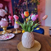 Picture of Viv! Home Luxuries - Tulpen boeket - dubbele bos - 17 stuks - kunststof bloem - 47cm - roze perzik wit oranje geel paars