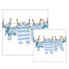 Picture of Ambiente servetten - Baby boy - 2 pakjes 33x33cm en 25x25cm - blauw - baby shower - geboorte jongen