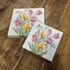Picture of Ambiente servetten - Tulpenboeket - 2 pakjes 33x33cm en 25x25cm - wit roze blauw geel groen - voorjaarsbloemen - Pasen