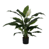 Picture of Viv! Home Luxuries Spathiphyllum - kunstplant - groen wit - 73cm