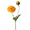 Viv! Home Luxuries Dahlia - zijden bloem - geel - 69cm - topkwaliteit - Viv! Home Luxuries