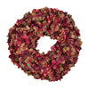 Viv! Home Luxuries Hortensia krans - zijde - rood - Ø46cm - Viv! Home Luxuries