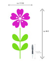 Viv! Home Luxuries Hortensia - zijden bloem - paars roze - 48cm - topkwaliteit - Viv! Home Luxuries